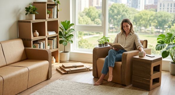 Les avantages des meubles en carton modernes et écologiques